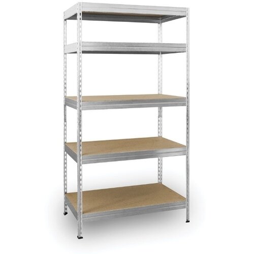 AR SHELVING regal, 192 X 100 X 50 cm, 5 polic, 300 kg/polico, Galva, STABIL 300 192/100/50 Cene