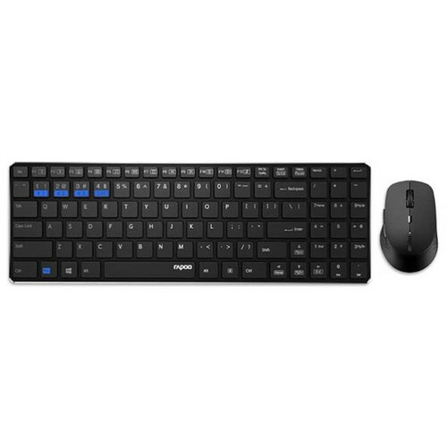 Bežična tastatura + miš Rapoo 9300M Slim Crna/BT Cene