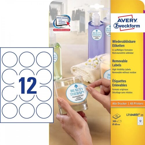 Avery Zweckform Etikete odstranljive, okrogle Ø 60 mm Cene