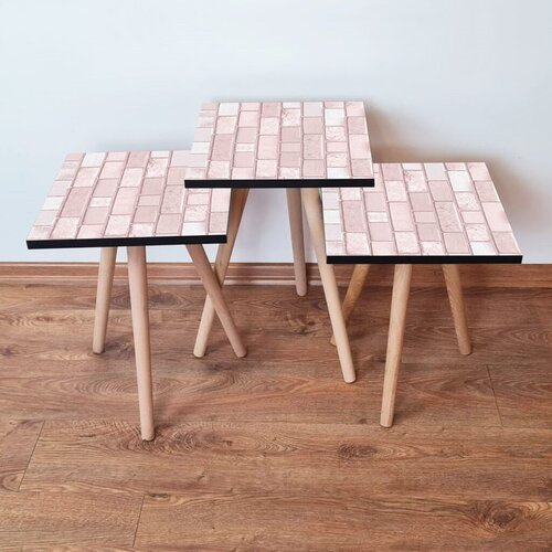 Hanah home set stolića za kafu 3Shp316, 3 dijela, šareni Cene