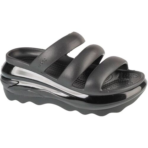 Crocs Classic Mega Crush Tripe Strap Crna Cene