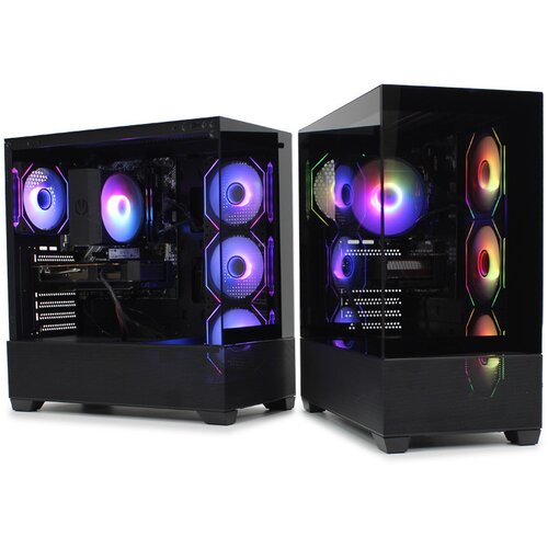 Ig Max Kuciste X218B-4F V2 ARGB Black Horizon glass Cene