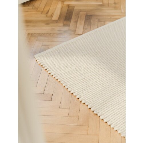 Noo.ma Bež ročno tkana volnena preproga 140x200 cm Talo &amp;ndash; Slike