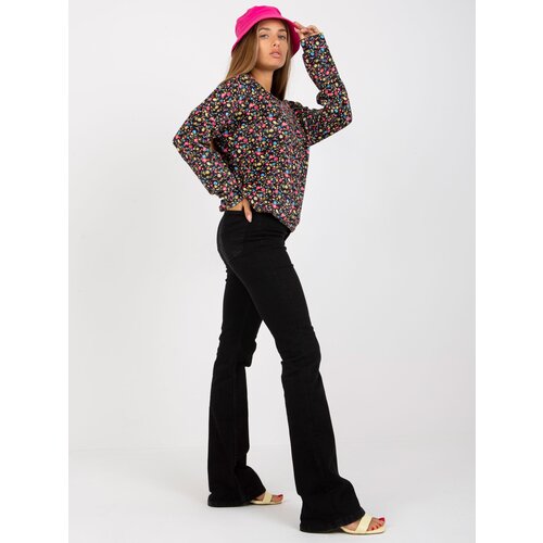 RUE PARIS Blouse-RV-BZ-8132.60-black-pink Cene