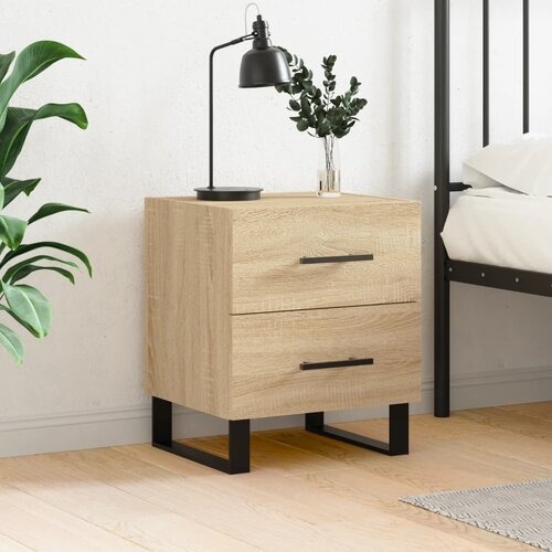 vidaXL Nočna omarica sonoma hrast 40x35x47,5 cm inženirski les Cene
