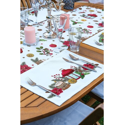 Mila Home Božični komplet 4 pogrinjkov in namiznega tekača 140x45 cm American Servis - Mila Home Cene