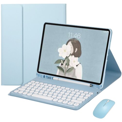 INF Združljivo s Samsung Galaxy Tab A8 X200/X205 10.5-palčni Sky Blue Bluetooth etui s tipkovnico + Bluetooth mi&scaron;ka, (5000244125) Cene