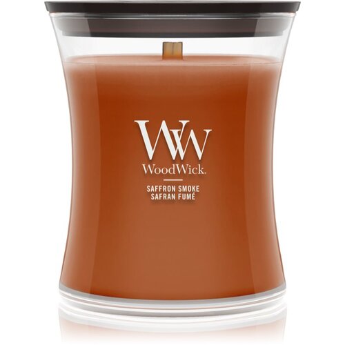 WoodWick Saffron Smoke mirisna svijeća s drvenim fitiljem 275 g Slike