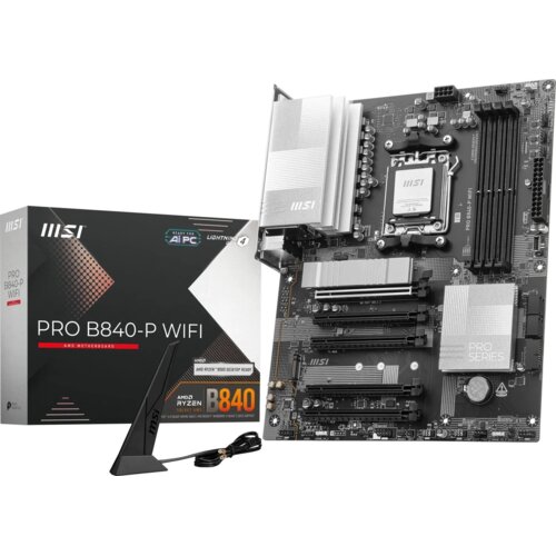 MSI PRO B840-P WIFI matična ploča AMD B840 Utor AM5 ATX Cene