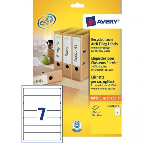 Avery Zweckform Reciklirane etikete za ozke registratorje 192 x 38 mm Cene