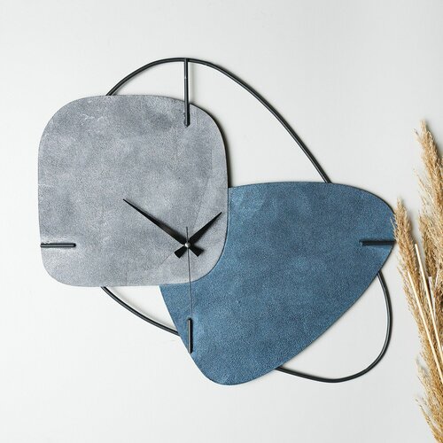 Wallity brazil - grey bluegrey decorative wall clock Slike