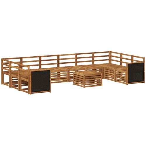 vidaXL Zunanja garnitura za sedenje 8 pcs Naravna Masiven les akacije, (5000280465) Cene