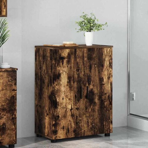vidaXL Kupaonski ormar s policom Dimljeni hrast 60 x 35 x 80 cm Cijene