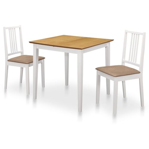 vidaXL 276408 3 Piece Dining Set MDF White (247625+247634) Cijene