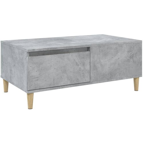 Maison Chic Klubska mizica - kavna mizica - Nizka mizica betonsko siva 90x50x36,5 cm inženirski les, (21753477) Slike