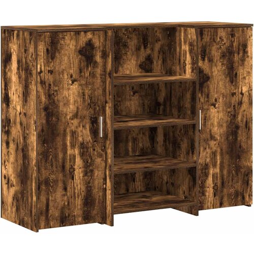 Maison Chic sprejemna miza - računalniška miza - pisarniška miza dimljeni hrast 135x50x103,5 cm inženirski les, (21785432) Cene