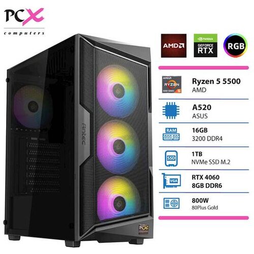 PCX računalnik extian R5 5500 16GB 1TB RTX4060 146962 Slike