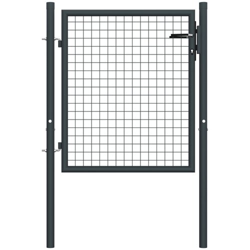  Mrežasta vrtna vrata od pocinčanog čelika 100 x 125 cm siva Cijene