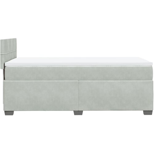 Box spring krevet s madracem svjetlosivi 100x200 cm bar&amp;scaron;unasti Slike