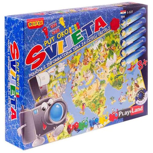 DRU&amp;Scaron;TVENA edukativna igra Playland Put oko svijeta L-127 HR Slike