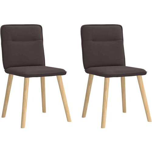 vidaXL Blagovaonske stolice od tkanine 2 kom tamnosmeđe Cijene