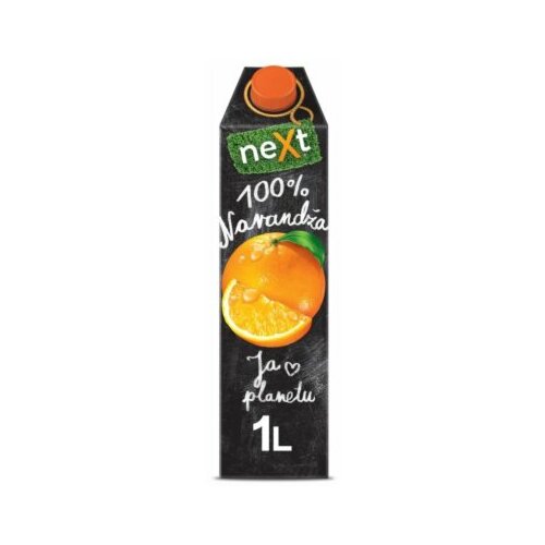 Next premium 100% voćni sok narandža 1L tetra brik Slike