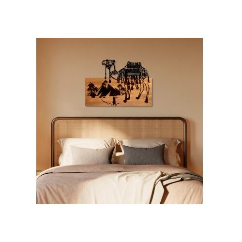Wallxpert Zidna dekoracija Yok Deve, 58 x 40 x 3 cm, Smeđa Slike