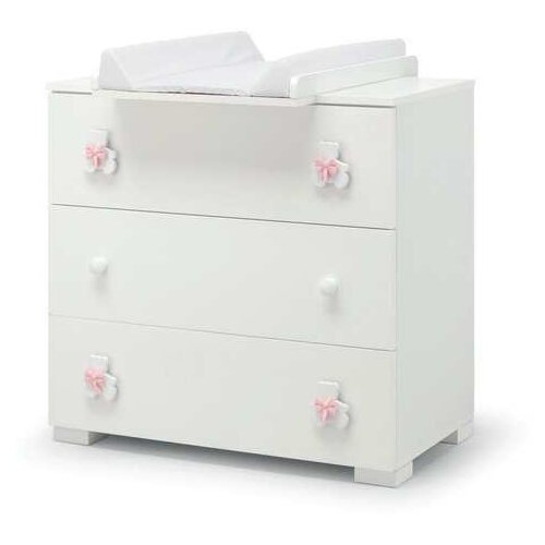 Erbesi Predalnik s previjalno mizo DUDU White Pink, (20962836) Cene