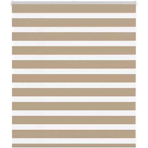 vidaXL Zebra zavesa pe&scaron;čeno rjava 135x100 cm &scaron;irina blaga 130,9 cm poliester, (5000298310) Cene