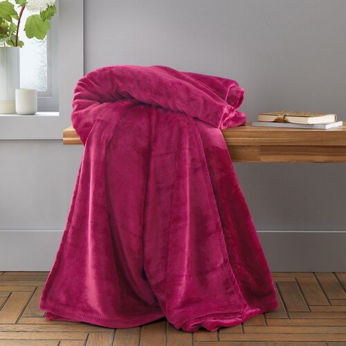 Catherine Lansfield Ružičasta deka od mikropli&amp;scaron;a 130x170 cm Raschel Velvet &amp;ndash; Slike
