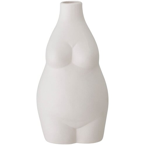 Bloomingville bijela vaza od kamenine Elora, visina 18 cm Slike