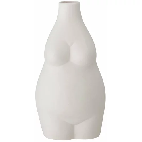 Bloomingville bijela vaza od kamenine Elora, visina 18 cm