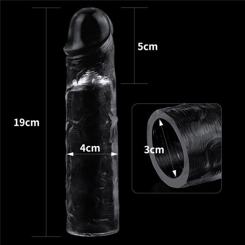 Lovetoy 2021 Flawless Clear Penis Sleeve Add 2&amp;quot; Clear Slike