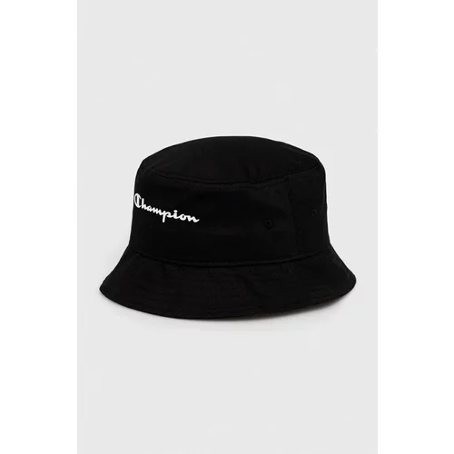 Champion Bombažni klobuk črna barva
