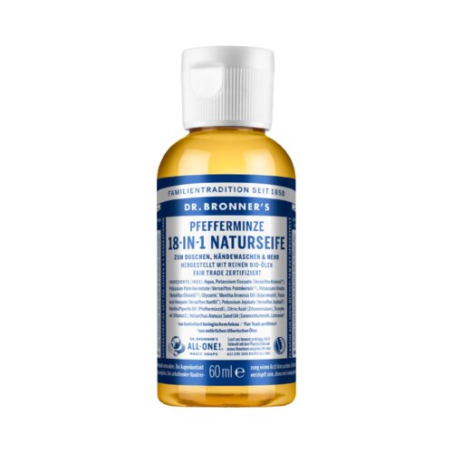 DR. BRONNER&amp;#039;S 18u1 prirodni sapun menta - 60 ml Slike