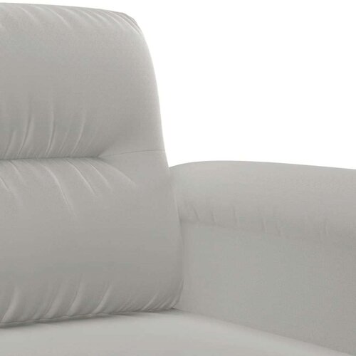  4-dijelni set sofa s jastucima svjetlosivi od mikrovlakana Slike