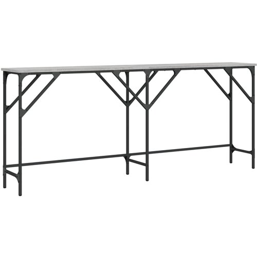 Maison Chic konzolna miza - miza ob steni siva sonoma 180x29x75 cm inženirski les, (21786063) Slike