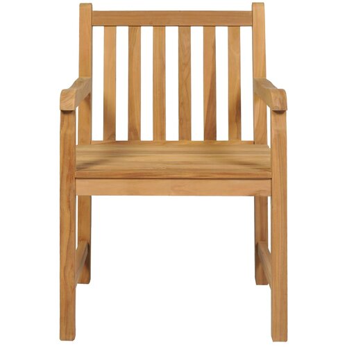  Vrtni blagovaonski set od 3 dijela 80x80 cm masivno tikovino drvo Slike