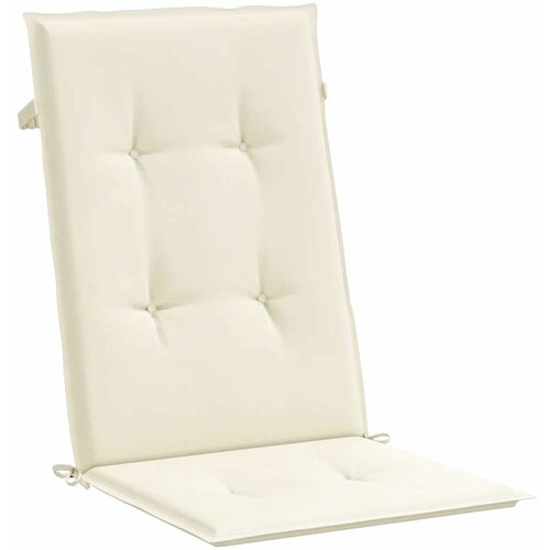  Jastuci za vrtne stolice 4 kom krem 120 x 50 x 2 cm od tkanine Slike