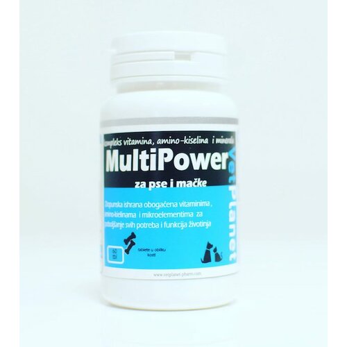 Vetplanet multipower - vitamini i minerali za pse i mačke - 60 tableta Cene