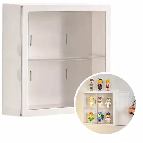  Wall Mounted Display Box (White) Cene