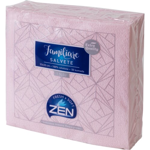 Zen Jednoslojne salvete Familiare 50/1 33X33 breskva Slike