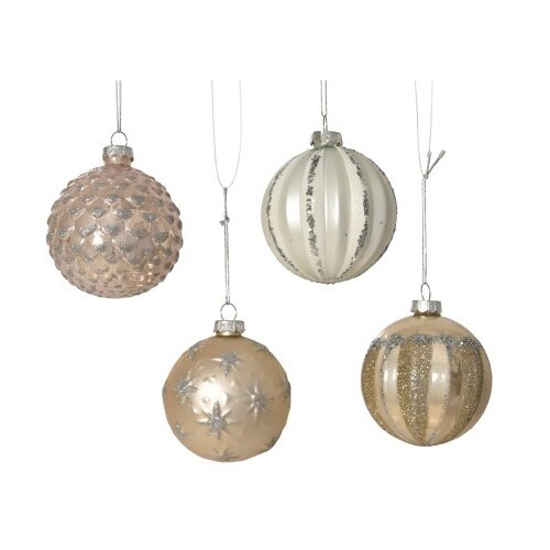 DEKOR DOM dekoracija - hanging bauble glass 8cm 062879 - rose assorted - kmg ( 045637 ) Cene