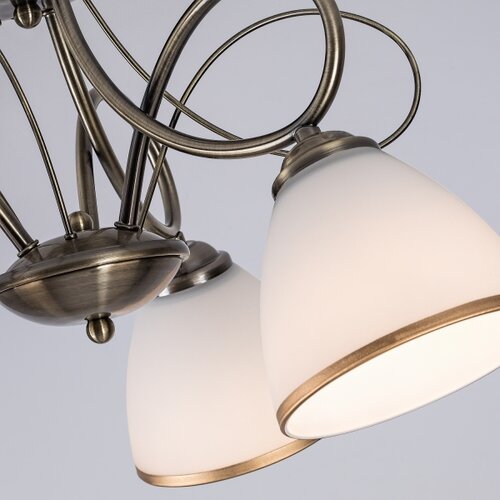 Brilagi plafonski luster fred 3xE27/60W/230V, prečnik 59 cm, bronzan Slike