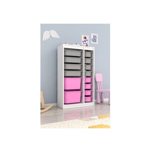 Hanah home vi&amp;scaron;enamenske police montana xs 2D4N8U white grey pink Slike