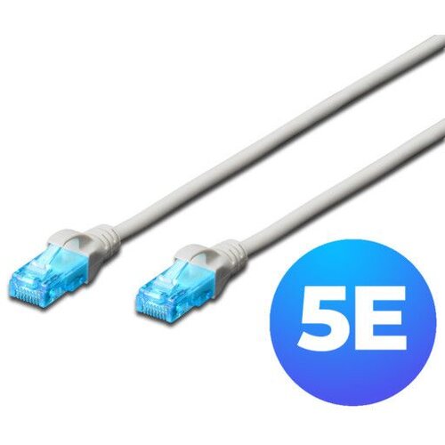Digitus DK-1512-005 patchcord kabl 5e U/UTP CCA 0/5m sivi Slike