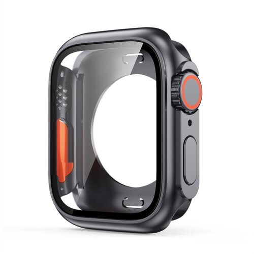 INF apple watch 45 mm hard shell z utrjenim filmom black, (21264844) Cene