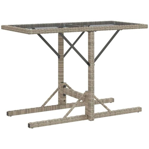 VidaXL 3-dijelni bistro set s jastucima svjetlosivi od poliratana Slike