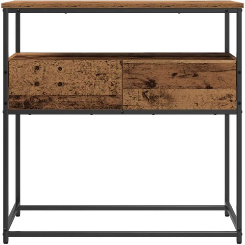 VidaXL Konzolni stol Staro drvo Drvo, Metal 75 x 40 x 75 cm Ekstra visok Slike
