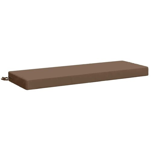  Jastučić za klupu SOEST 100% poliester Sivosmeđa - Sivosmeđa 120 x 40 x 8 cm Melange Slike